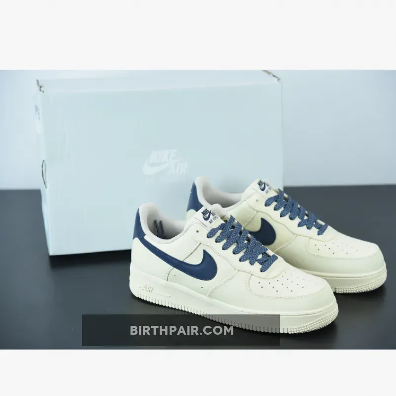 Nike Air Force 1 '07 Beige/Deep Blue-Reflection Nike Air Force 1 Beige And Blue 315122-109