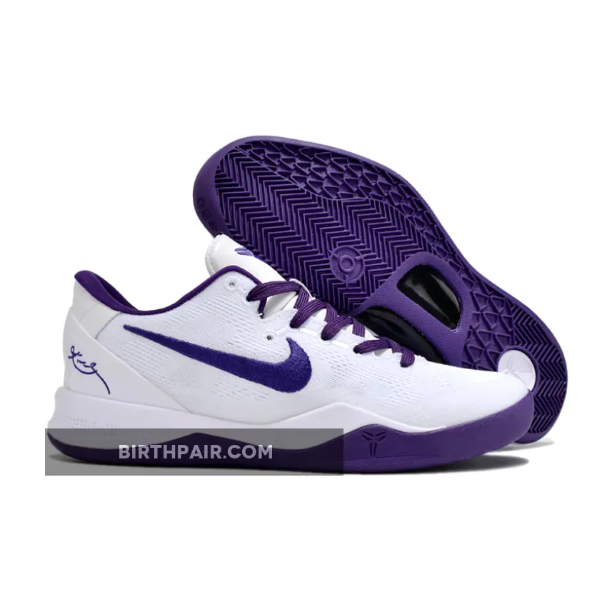 Purple Kobe Shoes / Nike Kobe 8 Protro White Court Purple