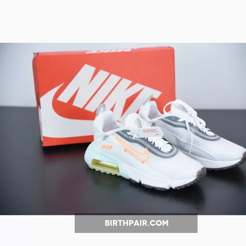 Nike Air Max 2090 White/Total Orange-Laser Orange - air max 2090 white hyper orange