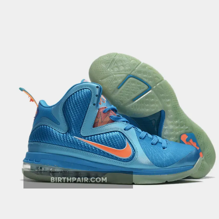China 9 Nike LeBron 9 'China' Neptune Blue/Current Blue-Total Orange