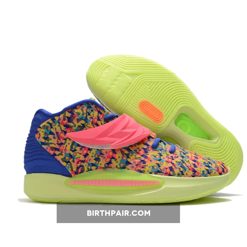 Kd 14 Ron English Nike KD 14 'Ron English' Lapis/Hyper Pink-Turquoise Blue