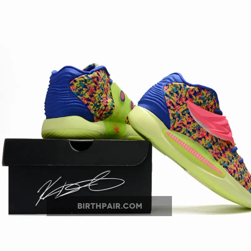 Kd 14 Ron English Nike KD 14 'Ron English' Lapis/Hyper Pink-Turquoise Blue