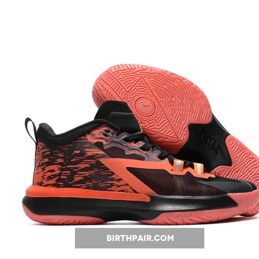 Zion Williamson Shoes Naruto / Naruto x Jordan Zion 1 'Nine Tails' Black/Alpha Orange-Chile Red