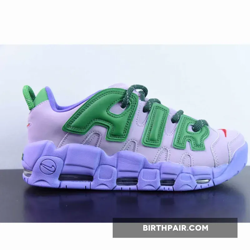 AMBUSH x Nike Air More Uptempo Lilac/Apple Green-University Red