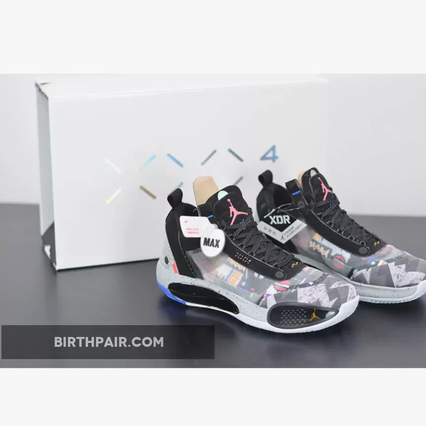 Air Jordan 34 Low "Print" White Blue CZ7746-008