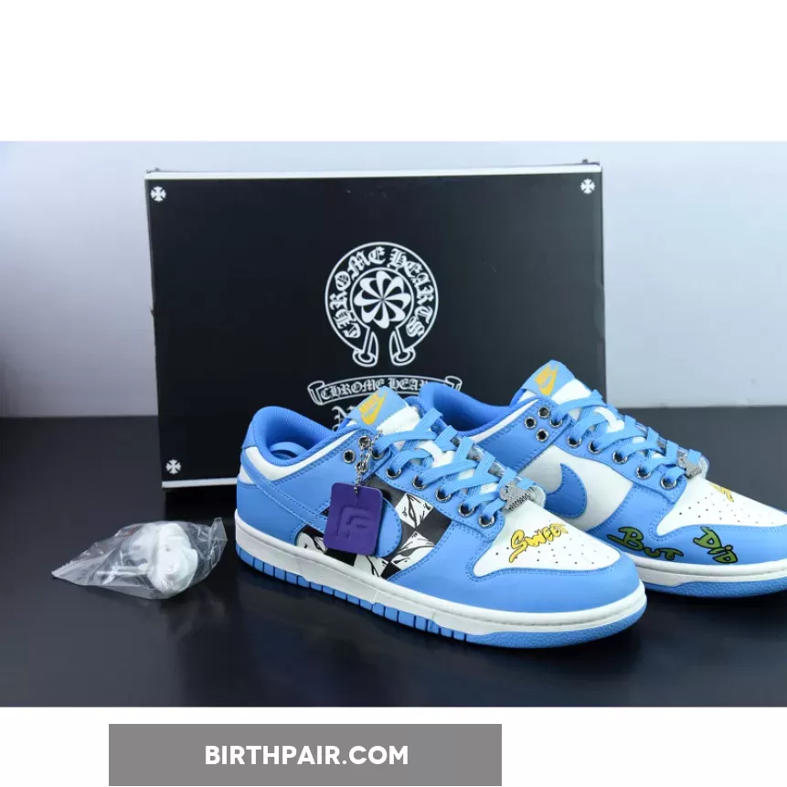 Nike Dunk Low Blue White - custom nike dunk