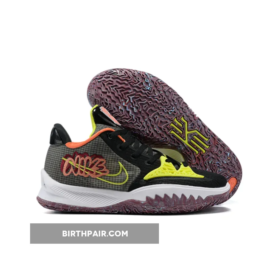 Nike Kyrie Low 4 'Black Turf Orange' #kyrie low 4 orange