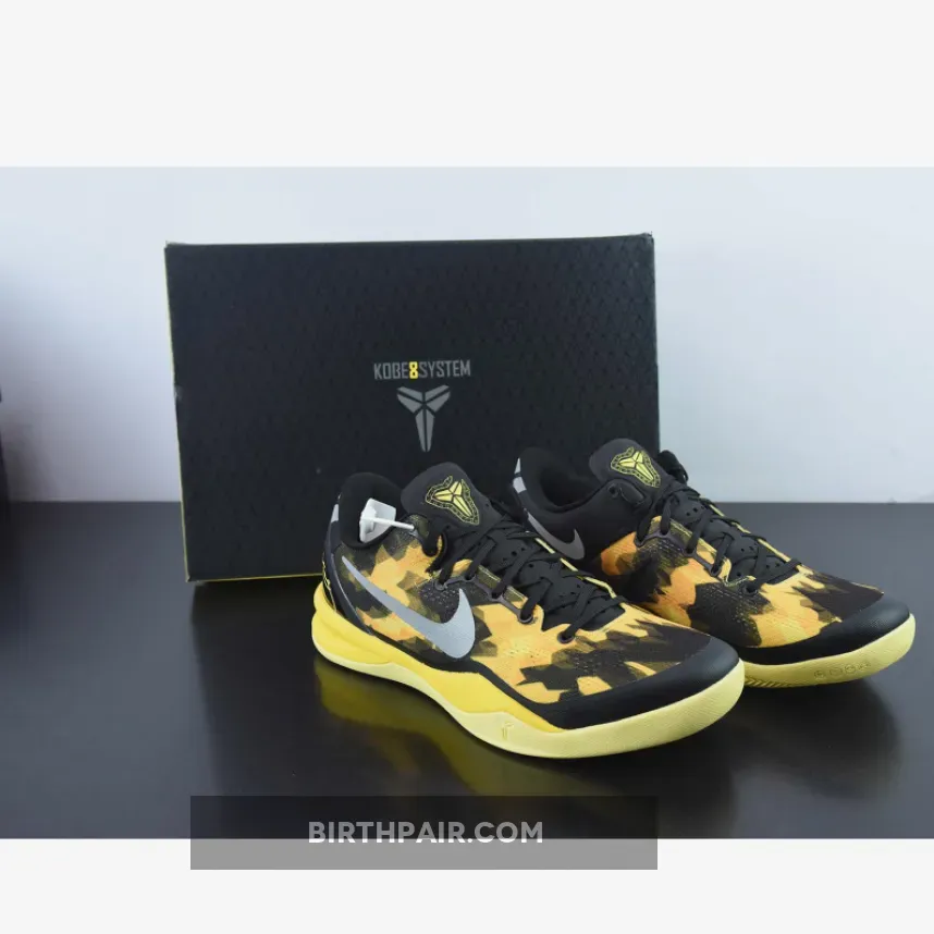 Kobe 8 Black And Yellow / Nike Kobe 8 System Black/Strata Gray-Vivid Sulphur-Electric Yellow
