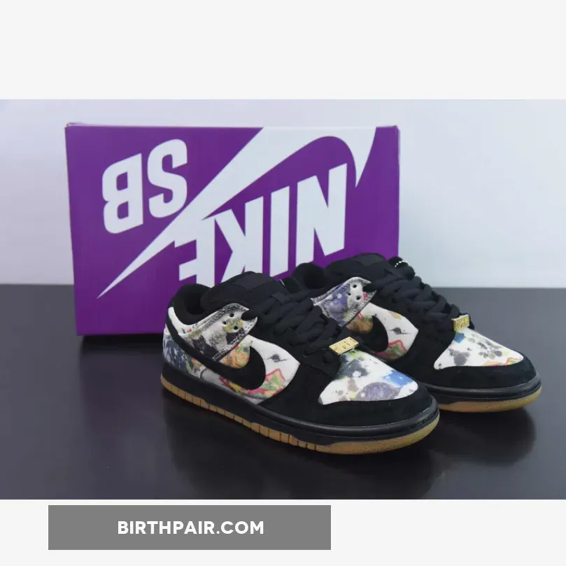 Supreme x Rammellzee x Nike SB Dunk Low Black Multi FD8778-001 - supreme nike air max