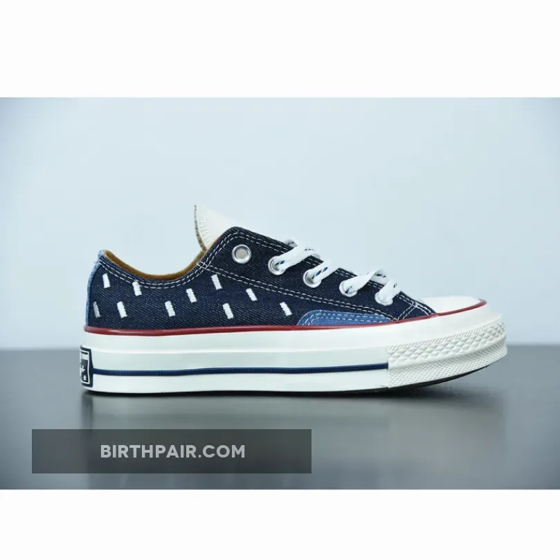 Converse Chuck 70 Midnight Navy Converse Indigo Boro Chuck 70 Low Top Midnight Navy/Egret/Garnet