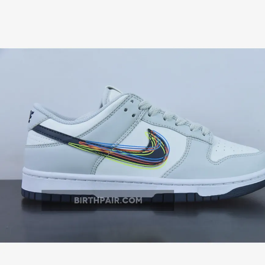 Nike Dunk Low 3D Swoosh White Grey #3d Swoosh Dunk Low