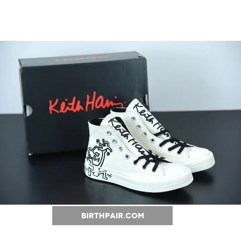 Keith Harring Converse / Keith Haring x Converse Chuck 70 Hi Egret Black