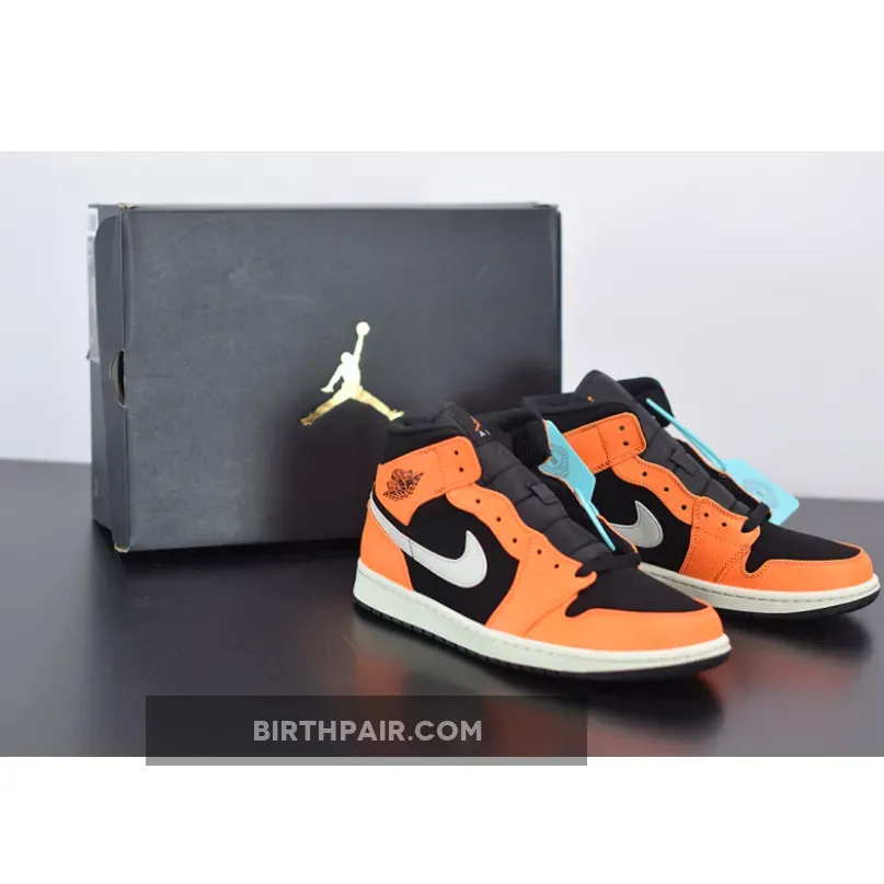Jordan 1 Mid Black Orange / Orange And Black Jordan 1 Shattered Backboard