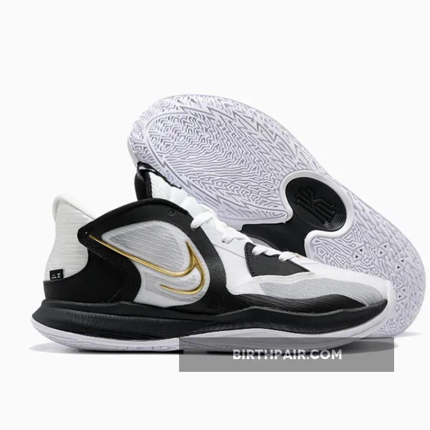 Nike Kyrie Low 5 White/Metallic Gold/Black DJ6012-101 kyrie 5 low black and white