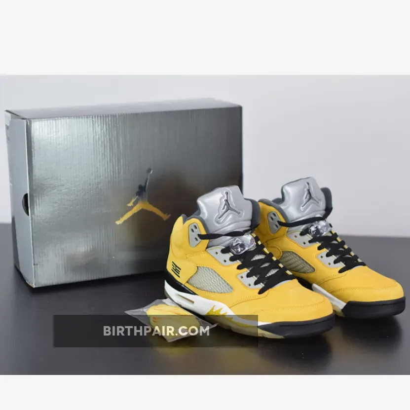 Air Jordan 5 "Tokyo 23" Varsity Maize/Wolf Grey-Black 454783-701