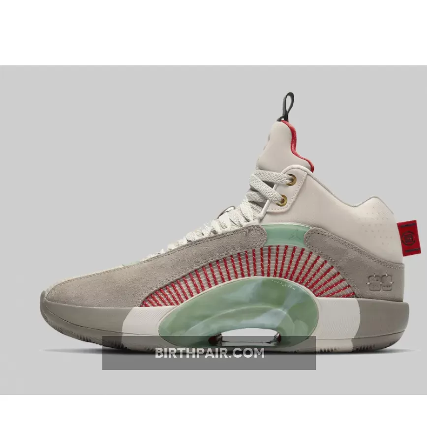 Jordan 35s / Clot x Air Jordan 35 Sepia Stone/Metallic Gold-Desert Sand