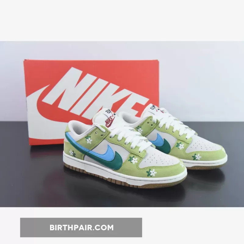 Nike Dunk Low '85 Double Swooshes' Green Sail 1680085004 To Buy