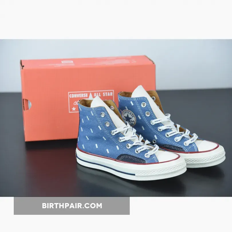 Chuck 70 Midnight Navy Converse Indigo Boro Chuck 70 High Top Blue/Egret/Midnight Navy