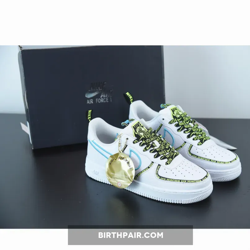 Worldwide Af1 / Nike Air Force 1 07 PRM Worldwide White Blue Fury