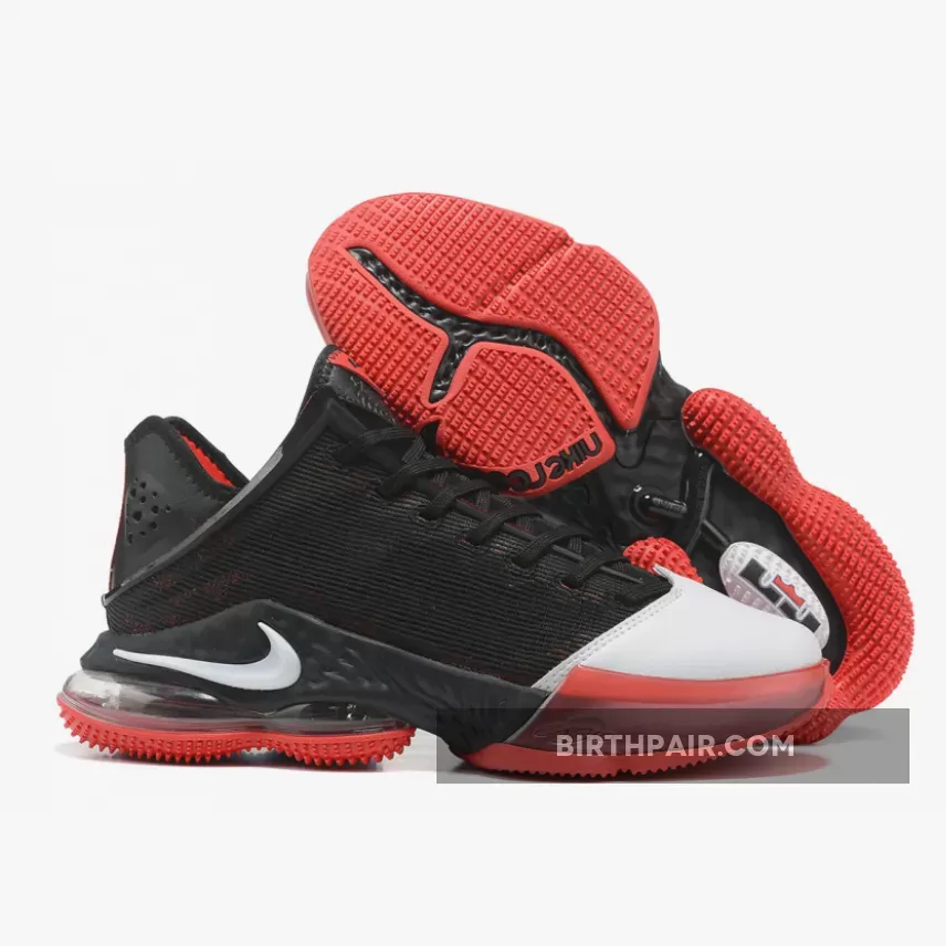 Nike LeBron 19 Low 'Bred' Black Red White DH1270-001 #lebron 19 low bred