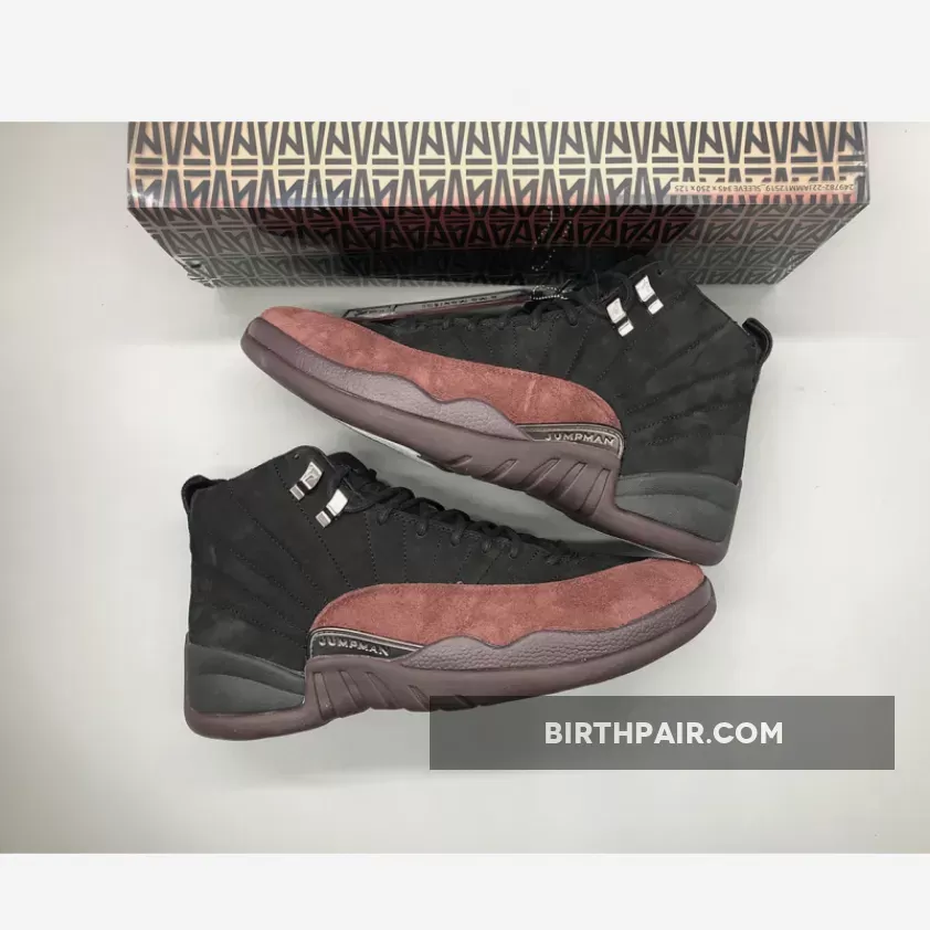 La Ma Maniere A Ma Maniére x Air Jordan 12 Black/Black-Burgundy Crush