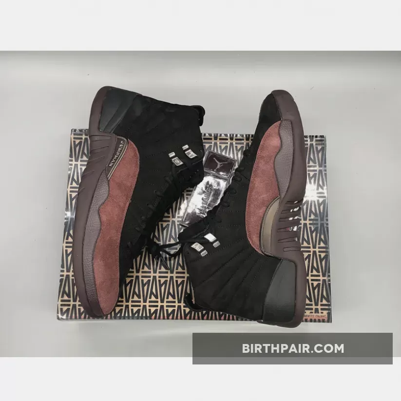 La Ma Maniere A Ma Maniére x Air Jordan 12 Black/Black-Burgundy Crush