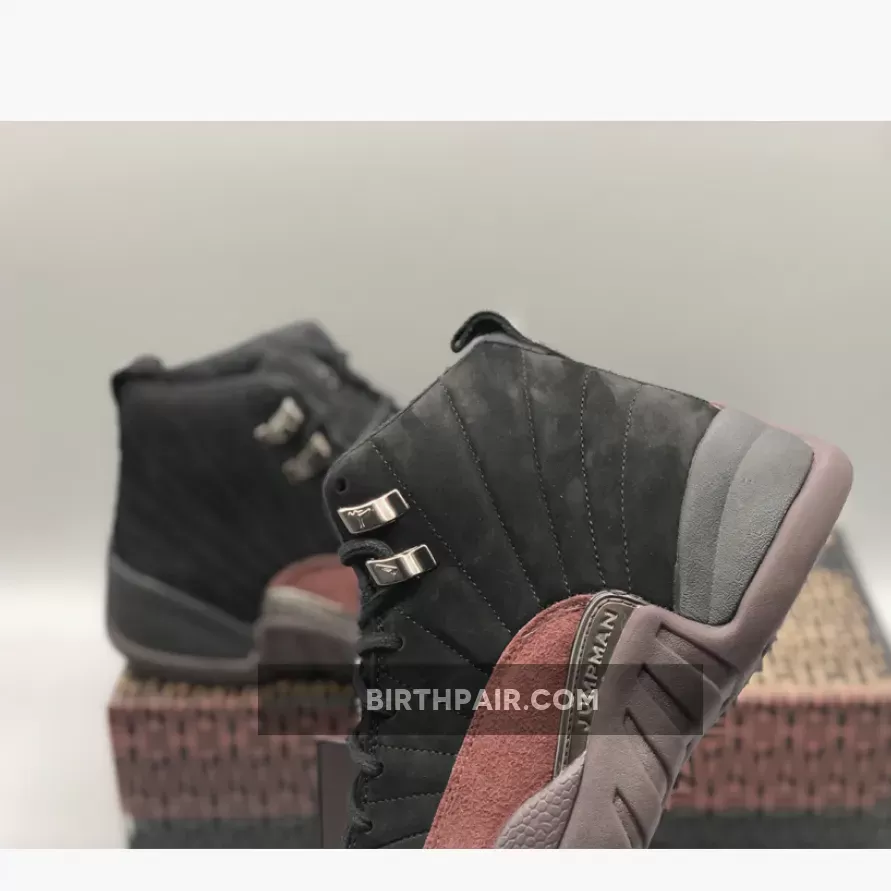 La Ma Maniere A Ma Maniére x Air Jordan 12 Black/Black-Burgundy Crush