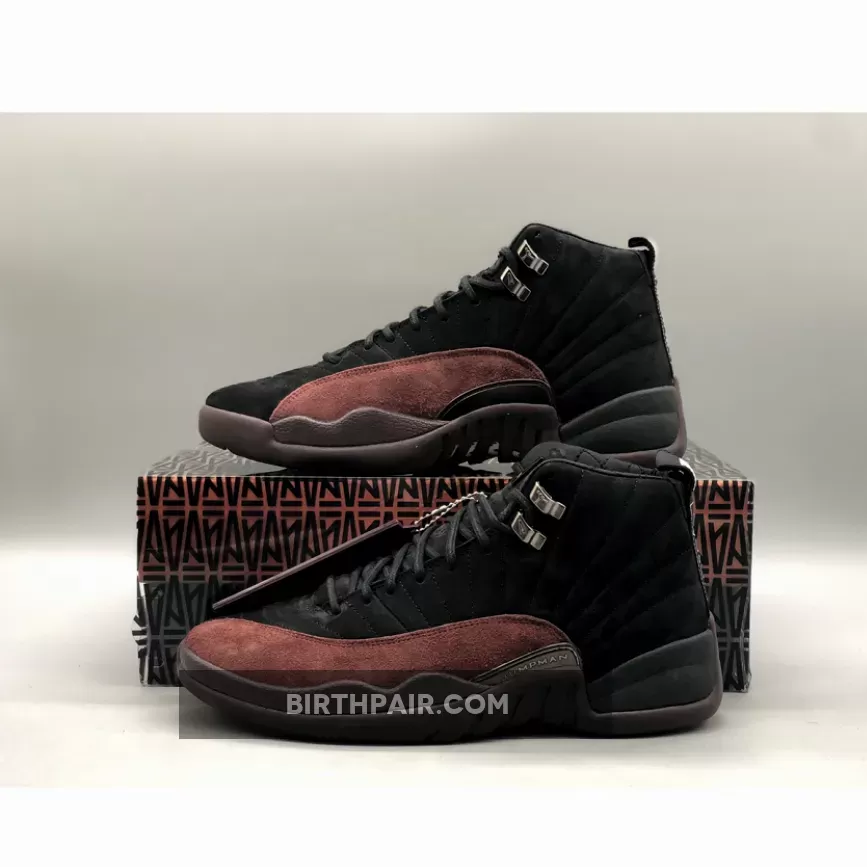 La Ma Maniere A Ma Maniére x Air Jordan 12 Black/Black-Burgundy Crush