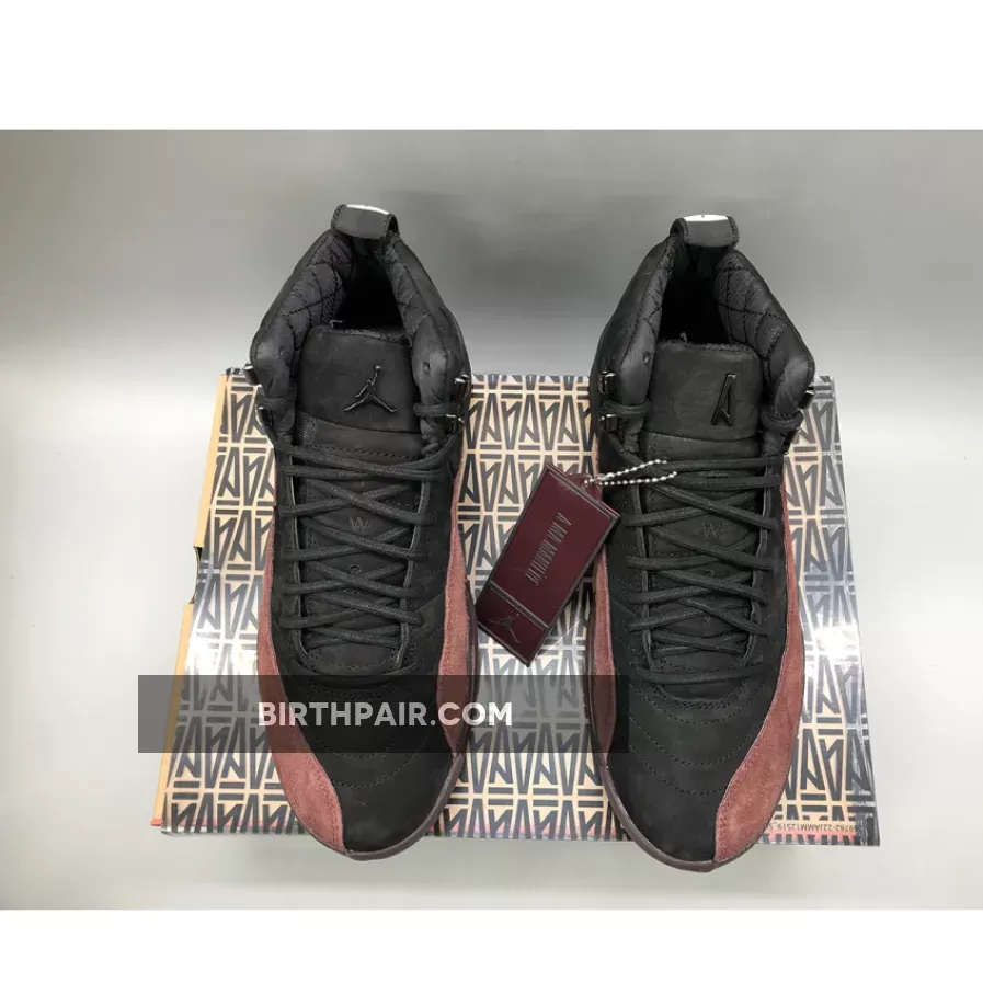 La Ma Maniere A Ma Maniére x Air Jordan 12 Black/Black-Burgundy Crush
