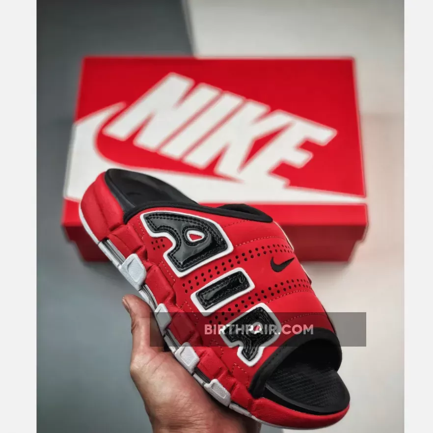 Nike Air More Uptempo Slide "Red/Black" FJ6305-600