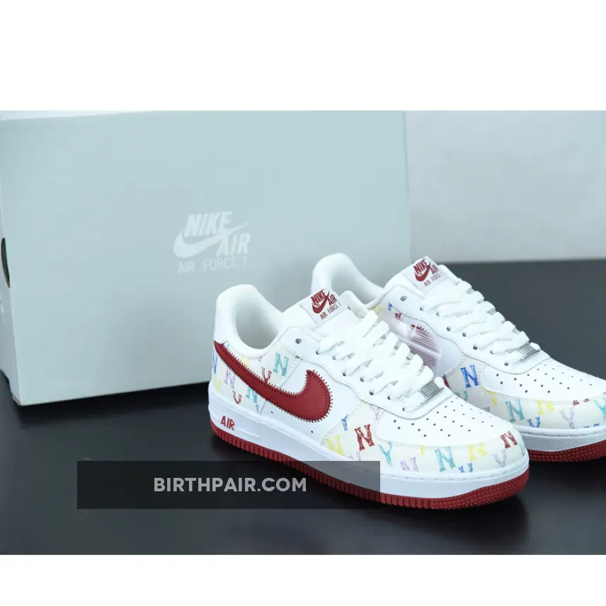 Nike Air Force 1 Low 'MLB' White Red Restock 315122-443