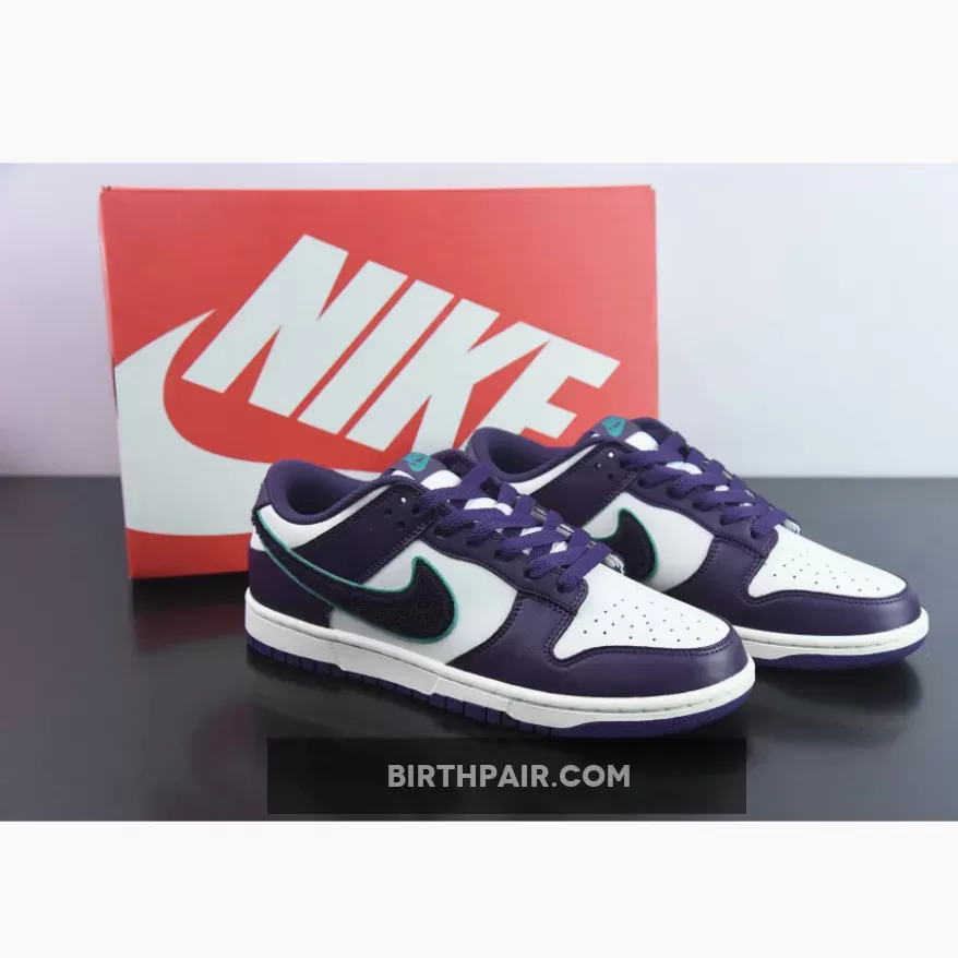 Nike Dunk Grand Purple - Nike Dunk Low Chenille White Purple DQ7683-100