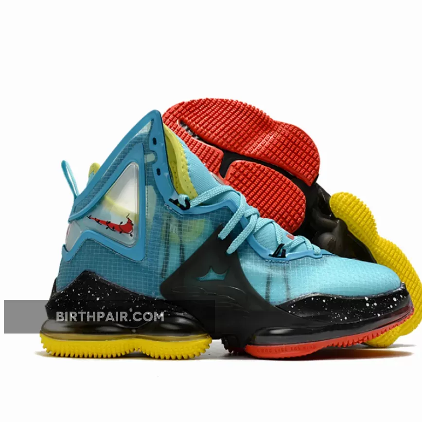 Lebron 18 Christmas Nike LeBron 19 Polarized Blue/Crimson Bliss