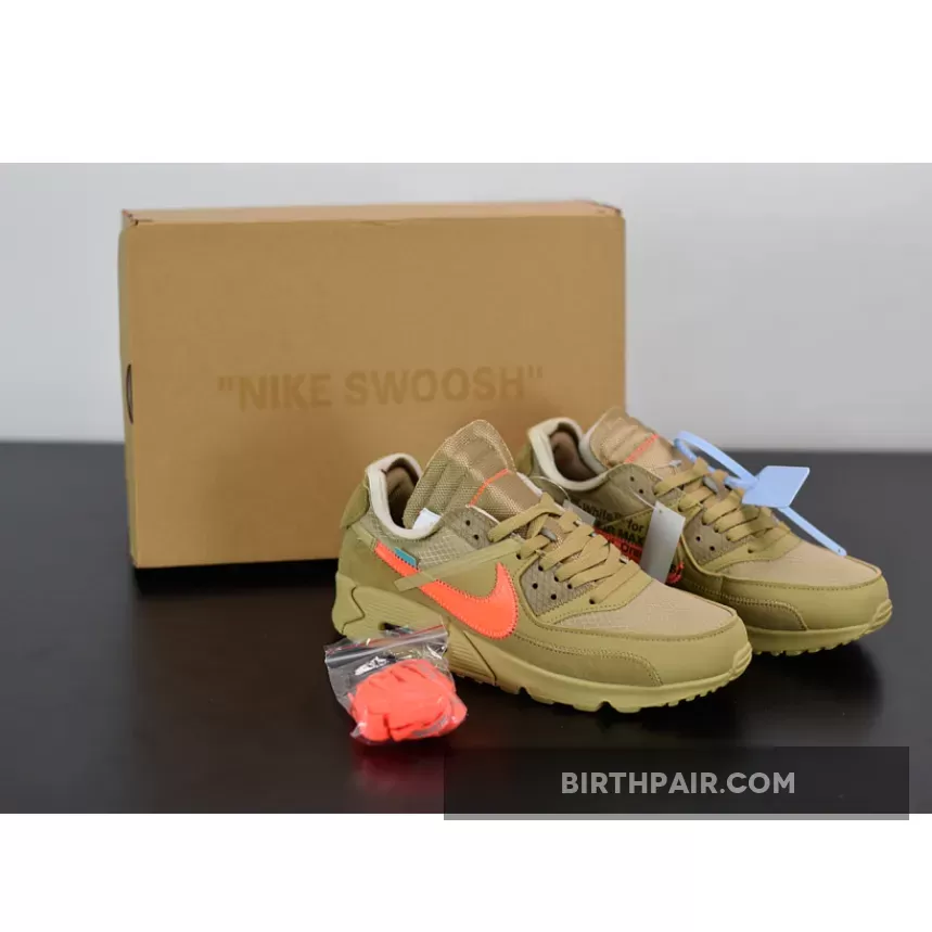 Off-White x Nike Air Max 90 'Desert Ore' AA7293-200 - mens air max 90 size 11