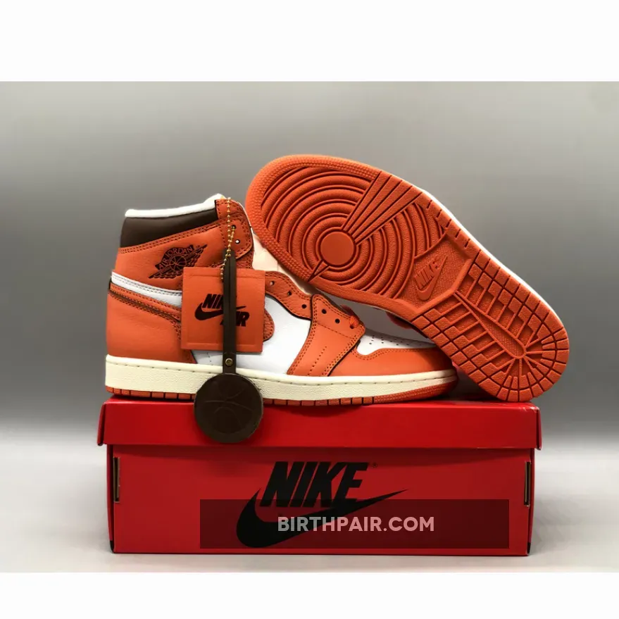 Jordan Orange And Black / Air Jordan 1 High OG White/Starfish/Cacao Wow/Sail