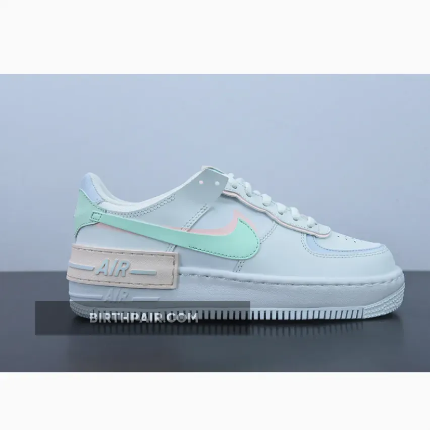 Mint Air Force / Nike Air Force 1 Shadow White/Atmosphere-Mint Foam-Football Grey