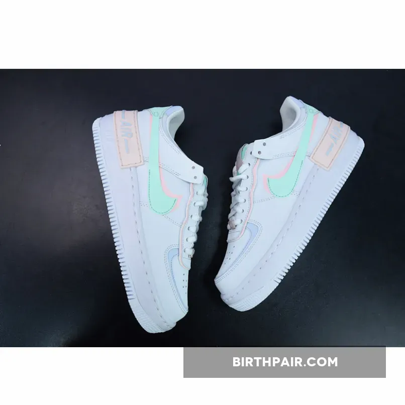Mint Air Force / Nike Air Force 1 Shadow White/Atmosphere-Mint Foam-Football Grey