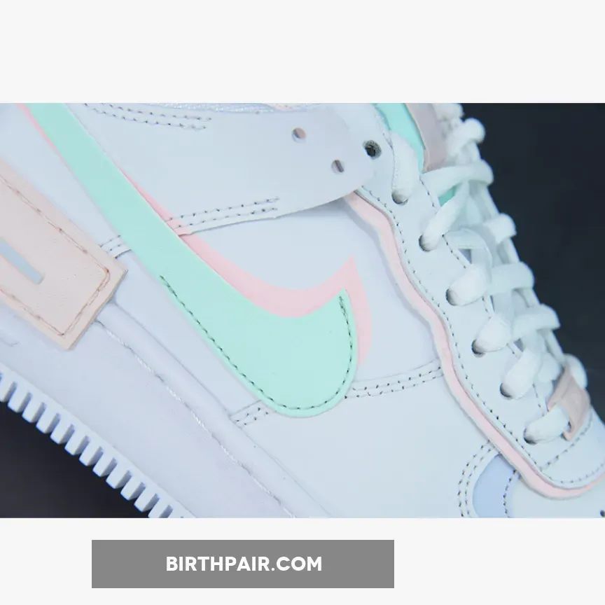 Mint Air Force / Nike Air Force 1 Shadow White/Atmosphere-Mint Foam-Football Grey
