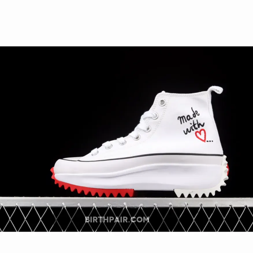 Run Star Hike Platform Made With Love Converse Run Star Hike High 'Made With Love White'