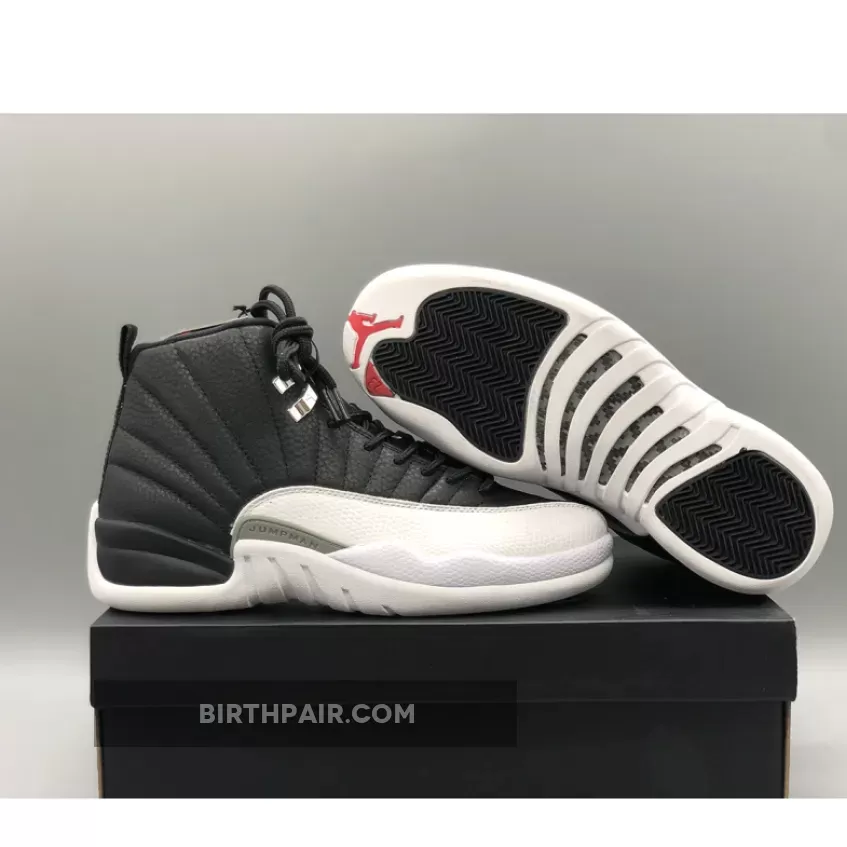 Air Jordan 12 Playoffs Black/Varsity Red-White AJ12 CT8013-006 / Jordan Playoff 12 Size 10.5
