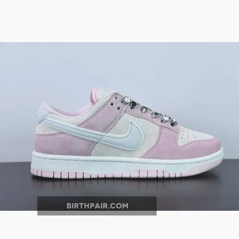 Pink Suede Dunk Low, Nike Dunk Low Pink Foam/Pure Platinum