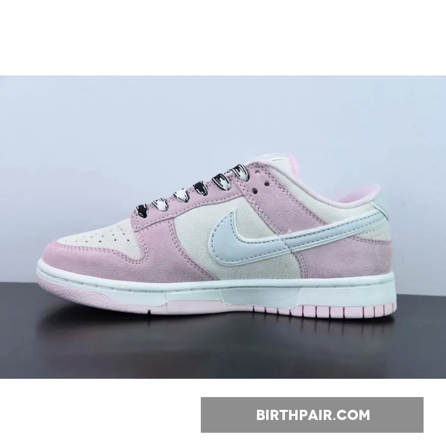 Pink Suede Dunk Low, Nike Dunk Low Pink Foam/Pure Platinum