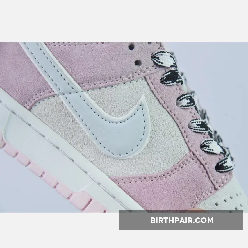 Pink Suede Dunk Low, Nike Dunk Low Pink Foam/Pure Platinum