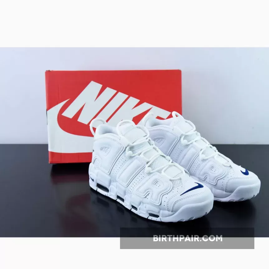 Nike Air More Uptempo White Navy DH8011-100 - nike air more uptempo 96 white midnight navy