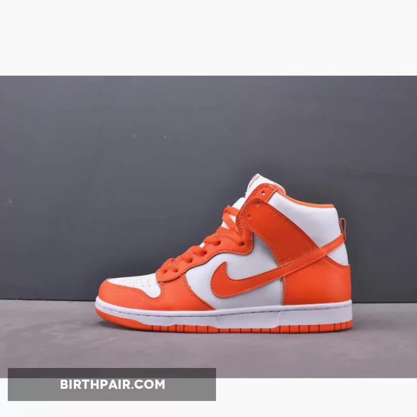 Syracuse University Sneakers Nike Dunk High QS 'Syracuse' White Team Orange