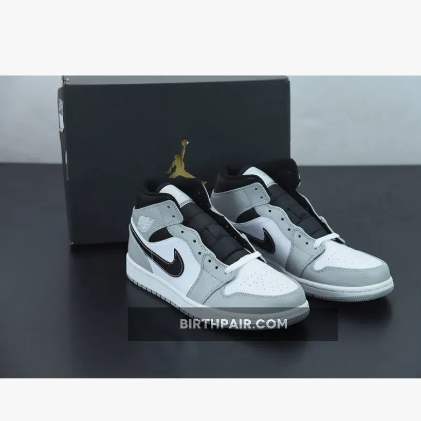 Grey Air Jordan Mids Air Jordan 1 Mid Light Smoke Grey/Anthracite/White