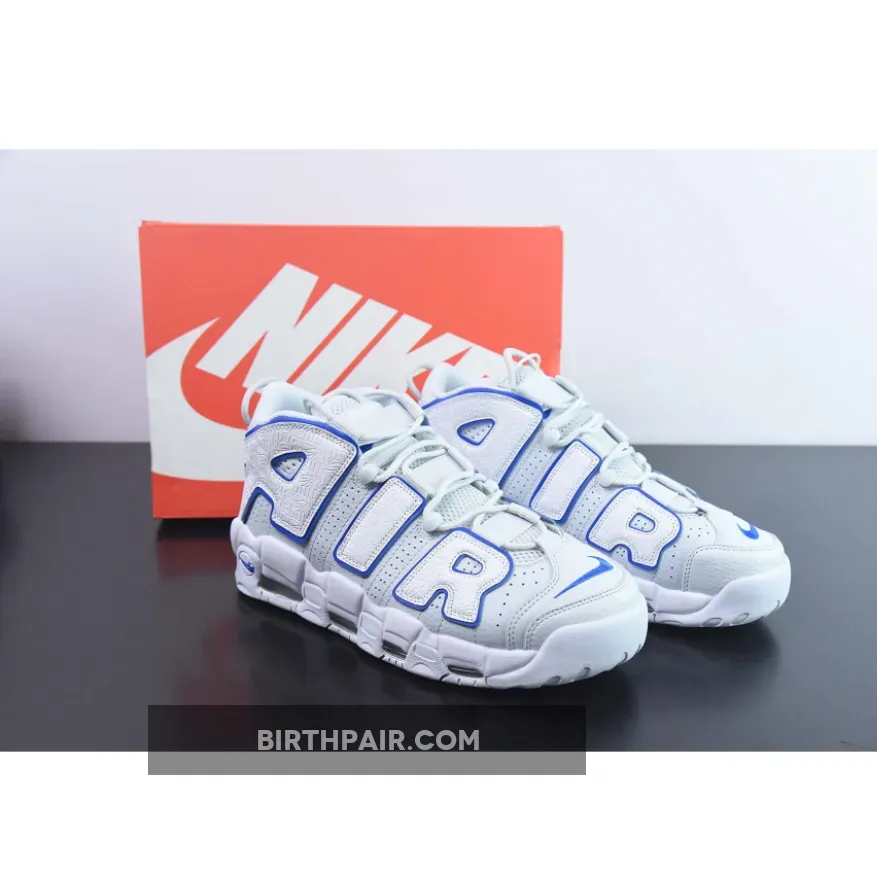 Nike Air More Uptempo 'Embossed' White Royal / Blue And White Nike Uptempo