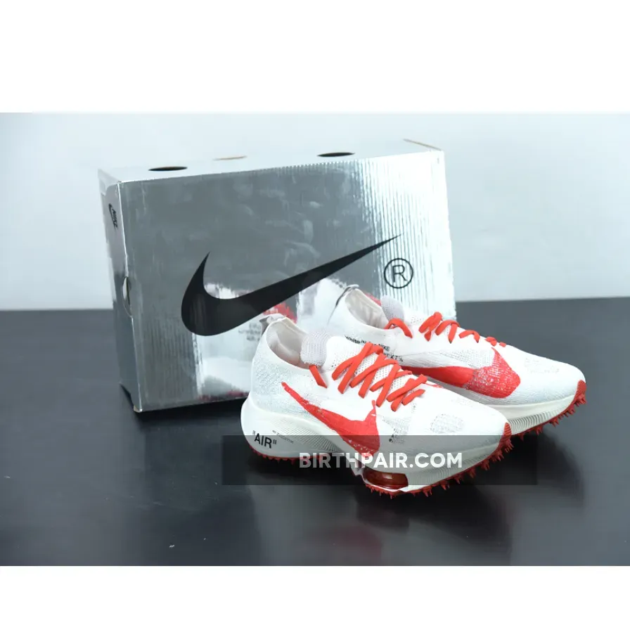 Off-White x Nike Air Zoom Tempo NEXT% Solar Red For Womens CV0697-100 / nike air zoom tempo off white