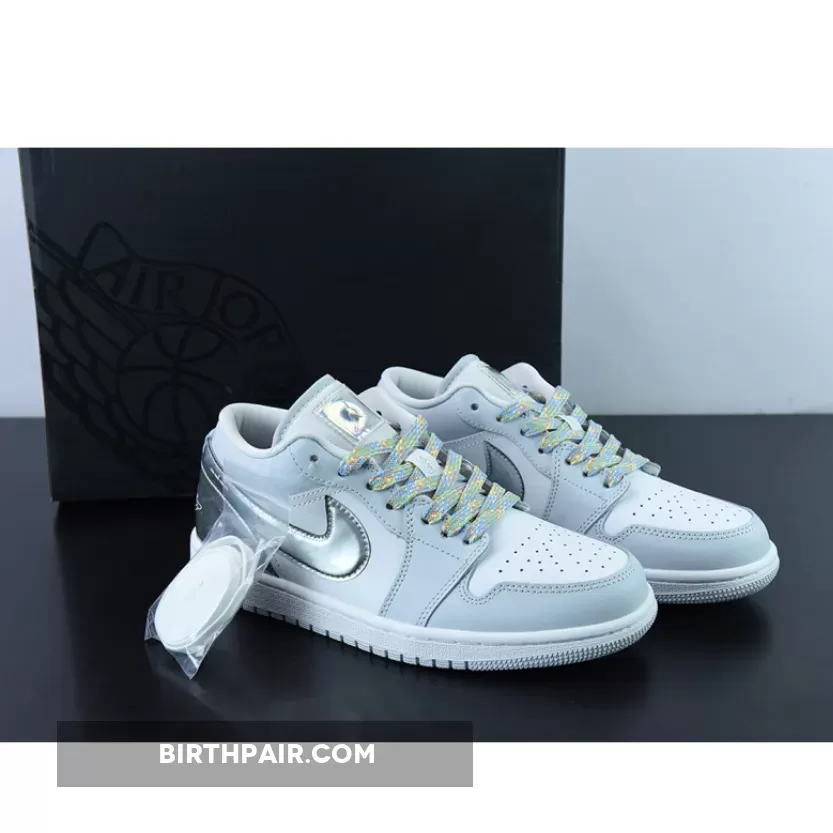 Air Jordan 1 Low SE 'Tear-Away' White Light Grey Restock