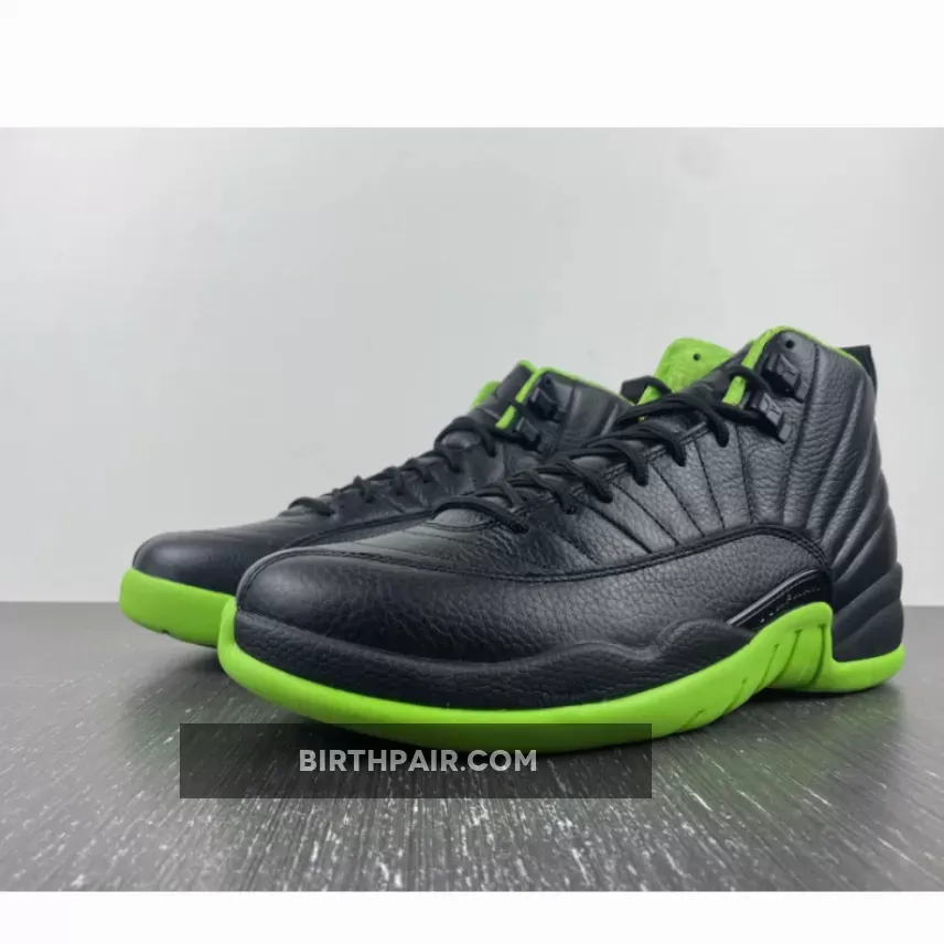Jordan 12 Black And Green / Air Jordan 12 Black/Neon Green